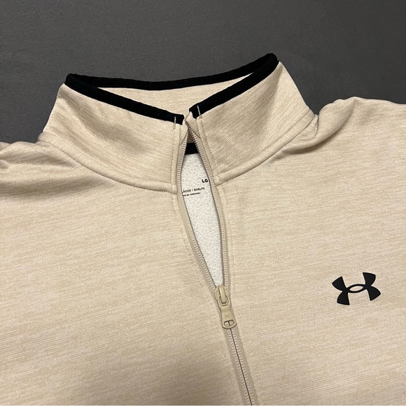 Under Armour Mens Armour Fleece Twist Half Zip Tech Pullover Sweatshirt - Size L - Picture 6 of 11